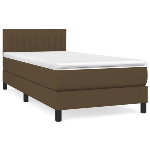vidaXL &Kappa;&rho;&epsilon;&beta;ά&tau;&iota; Boxspring &mu;&epsilon; &Sigma;&tau;&rho;ώ&mu;&alpha; &Sigma;&kappa;&omicron;ύ&rho;&omicron; &Kappa;&alpha;&phi;έ 90x190 &epsilon;&kappa;. &Upsilon;&phi;&alpha;&sigma;&mu;ά&tau;&iota;&nu;&omicron;