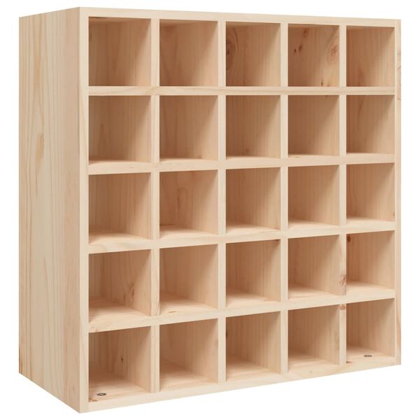 vidaXL Κάβα Κρασιών 56 x 25 x 56 εκ. από Μασίφ Ξύλο Πεύκου
