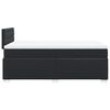vidaXL Κρεβάτι Boxspring με Στρώμα Μαύρο 120x190εκ.από Συνθετικό Δέρμα