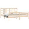 vidaXL Πλαίσιο Κρεβατιού με Κεφαλάρι 200 x 200 εκ. από Μασίφ Ξύλο