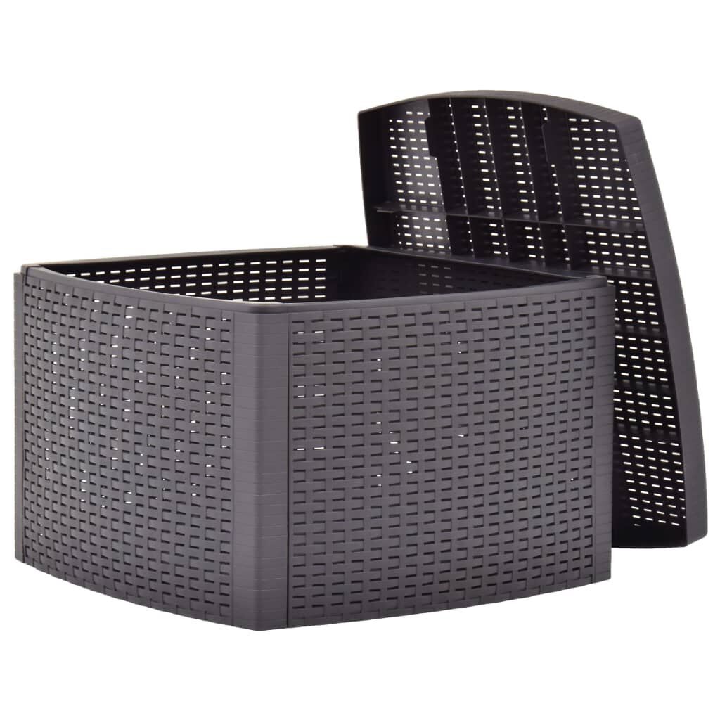 vidaXL Βοηθητικό Τραπέζι Μόκα 54 x 54 x 36,5 εκ. Πλαστικό