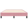 vidaXL Box Spring Κρεβάτι χωρίς στρώμα Ροζ 120x210 cm Βελούδινο