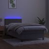 vidaXL &Kappa;&rho;&epsilon;&beta;ά&tau;&iota; Boxspring &mu;&epsilon; &Sigma;&tau;&rho;ώ&mu;&alpha; & LED &Alpha;&nu;.&Gamma;&kappa;&rho;&iota; 90x190 &epsilon;&kappa;. &Beta;&epsilon;&lambda;&omicron;ύ&delta;&iota;&nu;&omicron;