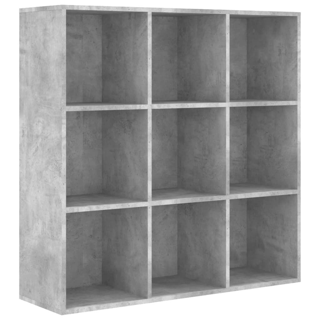vidaXL Βιβλιοθήκη Γκρι Σκυροδέματος 98x29x97,5 εκ. Επεξεργασμένο Ξύλο