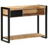 vidaXL Τραπέζι κονσόλας 100x35x75 cm Στερεό ακατέργαστο ξύλο Mango