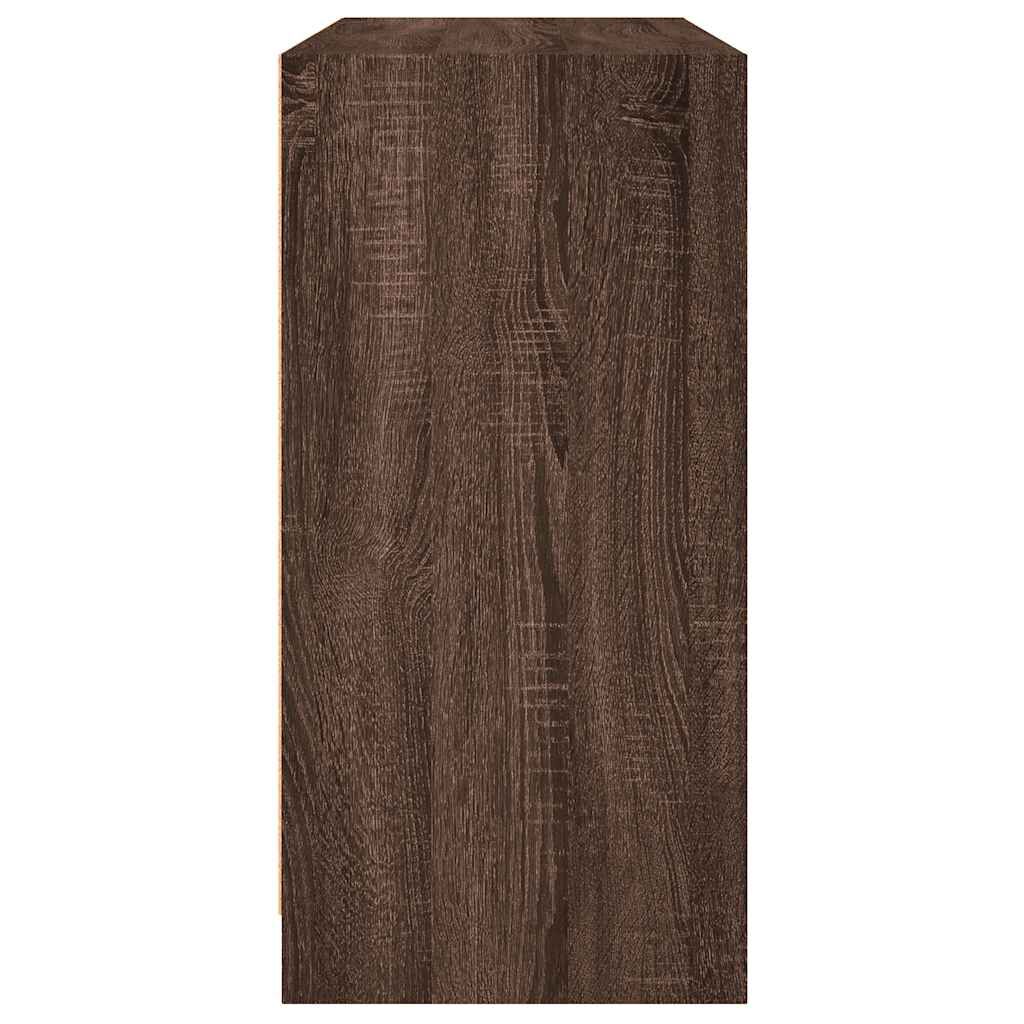 vidaXL Μπουφές Καφέ Δρυς 102x37x75,5 εκ. Επεξεργασμένο Ξύλο