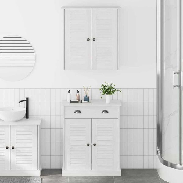 vidaXL Σετ Επίπλων Μπάνιου με συρτάρι 2 pcs Καφέ 67.5 x 34 x 80 εκ.