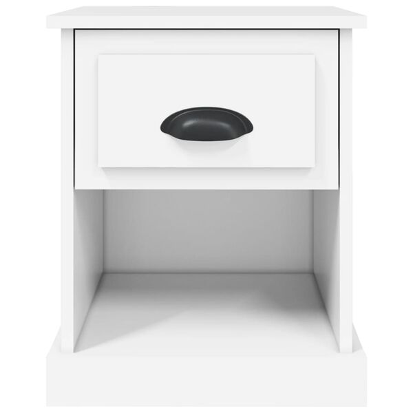 vidaXL Κομοδίνο Λευκό 39 x 39 x 47,5 εκ. από Επεξεργασμένο Ξύλο