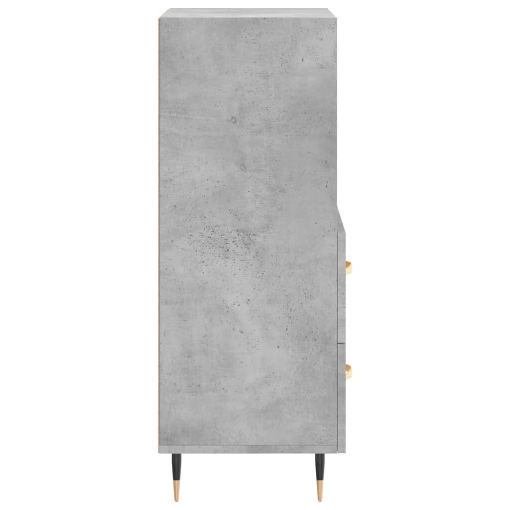 vidaXL Ντουλάπι Γκρι Σκυροδέματος 34,5x34x90 εκ. Επεξεργασμένο Ξύλο
