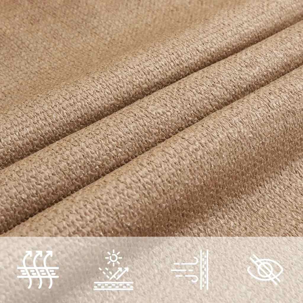 vidaXL Πανί Σκίασης Taupe 3 x 3 x 3 μ. από HDPE 160 γρ/μ²