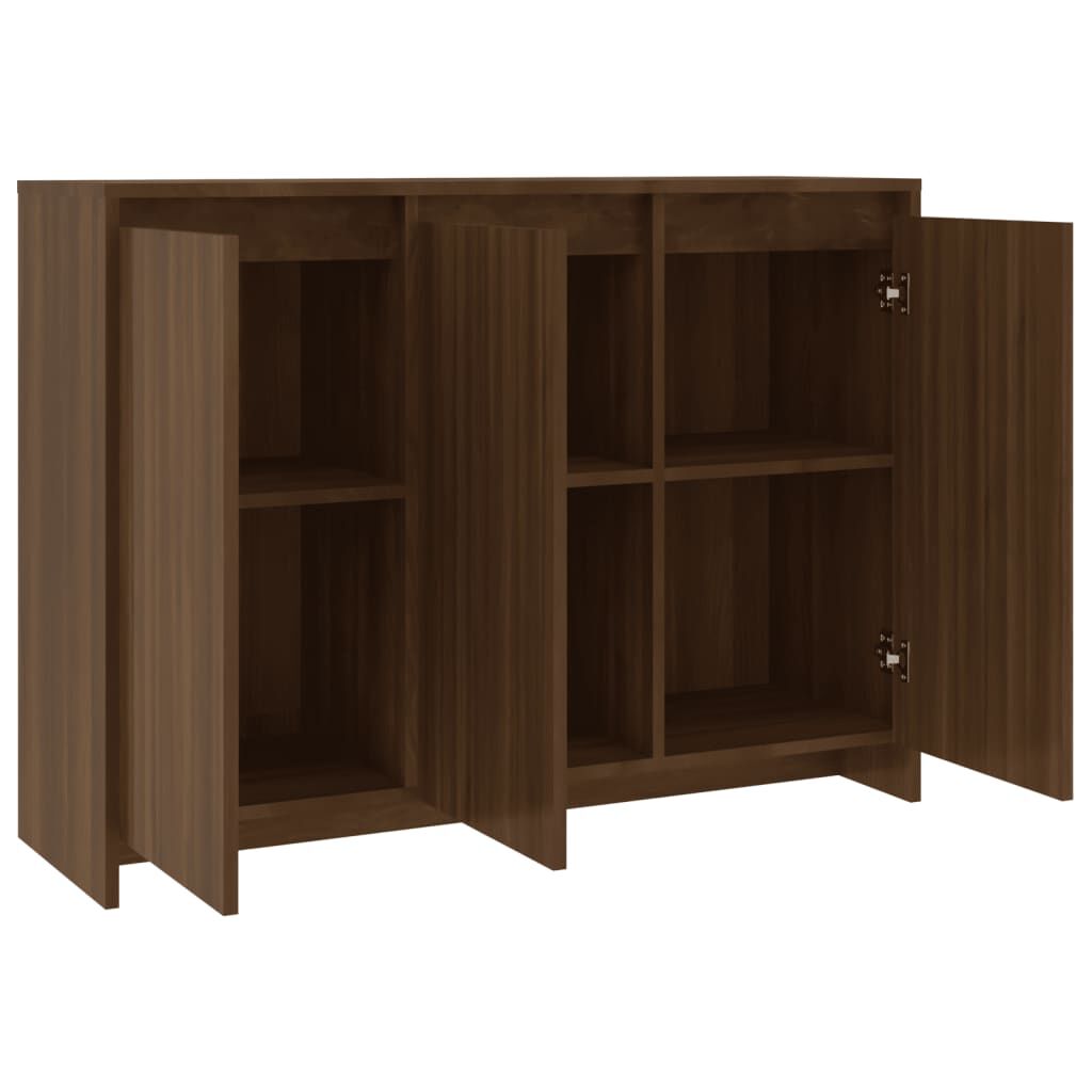 vidaXL Βοηθητικό Ντουλάπι Καφέ Δρυς 102x33x75εκ. Επεξεργασμένο Ξύλο