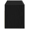 vidaXL ντουλάπι τοίχου μπάνιου μαύρο 60x25x30 cm κατασκευασμένο ξύλο