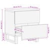 vidaXL Κομοδίνο 40 x 34 x 46 εκ. από Μασίφ Ξύλο Μάνγκο