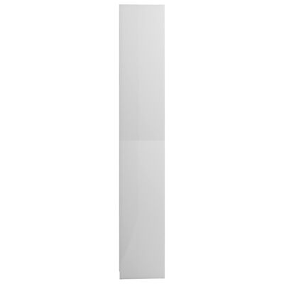 vidaXL Στήλη Μπάνιου Γυαλιστερό Λευκό 30 x 30 x 183,5 εκ. Μοριοσανίδα