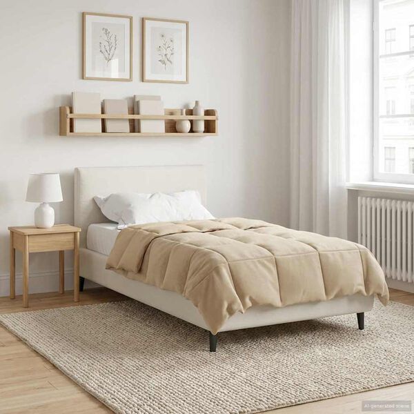 vidaXL &Kappa;&omicron;&upsilon;&beta;έ&rho;&tau;&alpha; &omicron;&lambda;ό&kappa;&lambda;&eta;&rho;&omicron;&upsilon; &tau;&omicron;&upsilon; &chi;&rho;ό&nu;&omicron;&upsilon; &Kappa;&rho;&epsilon;&mu; 135 x 200 cm &Mu;&iota;&kappa;&rho;&omicron;ΐ&nu;&epsilon;&sigmaf;