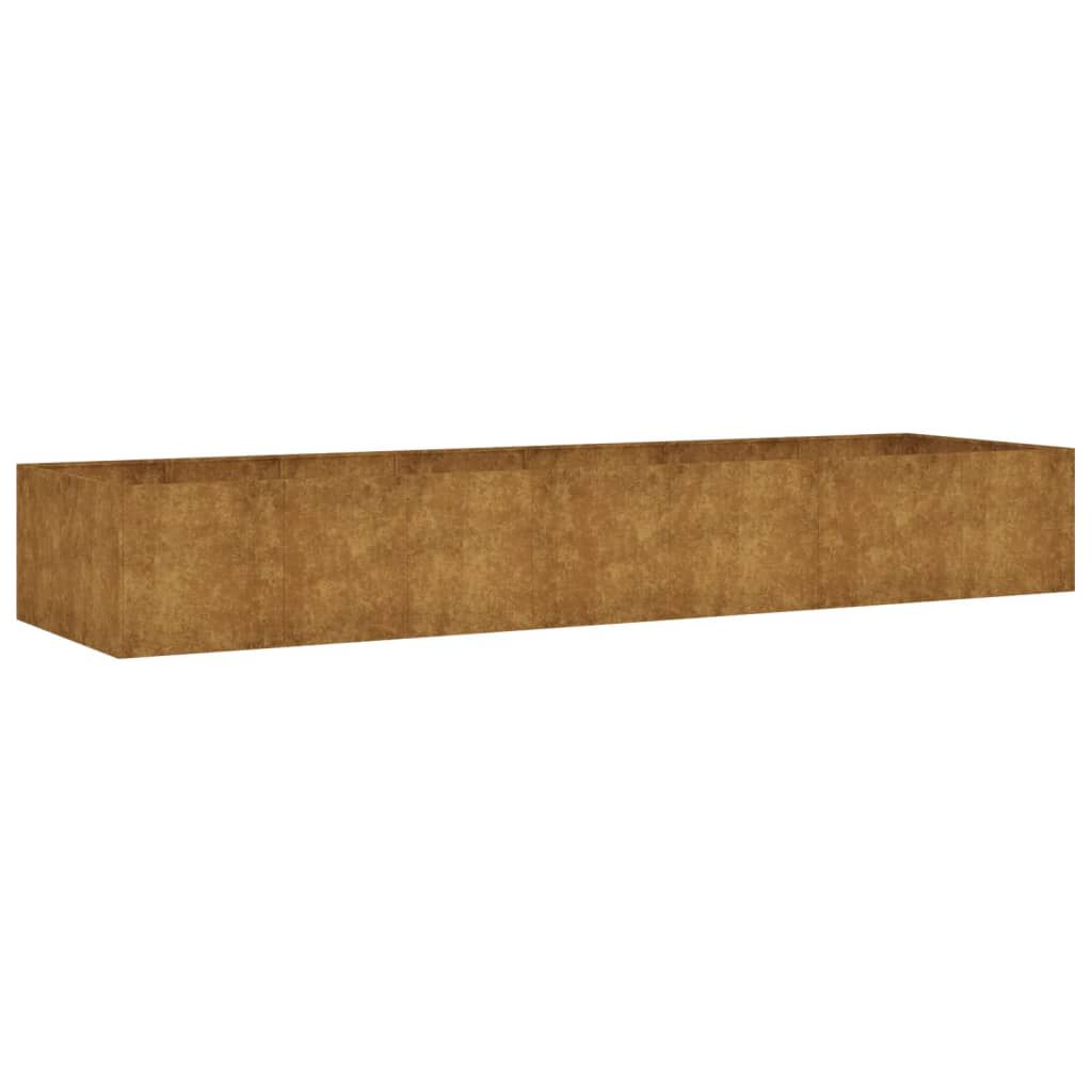 vidaXL Ζαρντινιέρα 280 x 80 x 40 εκ. από Ατσάλι Σκληρυθέν στον Αέρα