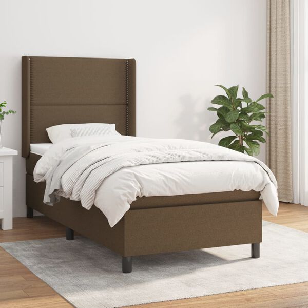 vidaXL &Kappa;&rho;&epsilon;&beta;ά&tau;&iota; Boxspring &mu;&epsilon; &Sigma;&tau;&rho;ώ&mu;&alpha; &Sigma;&kappa;&omicron;ύ&rho;&omicron; &Kappa;&alpha;&phi;έ 100x200 &epsilon;&kappa;. &Upsilon;&phi;&alpha;&sigma;&mu;ά&tau;&iota;&nu;&omicron;