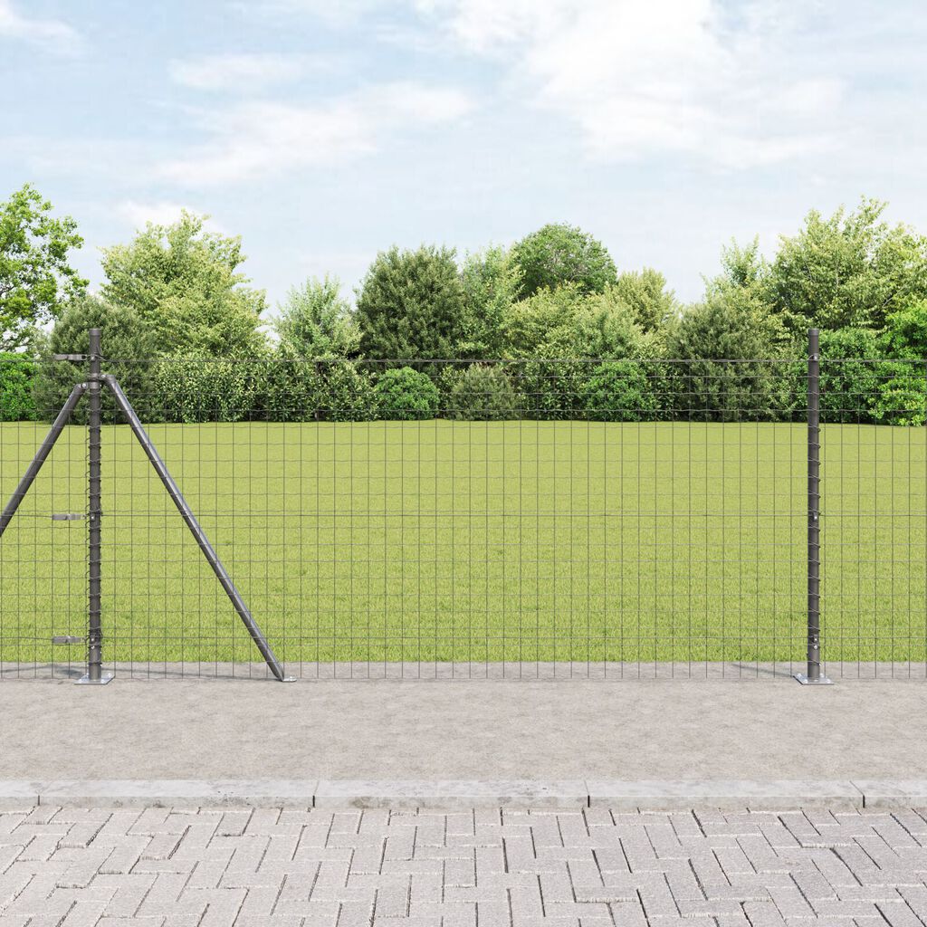 vidaXL Στηλοβαθμοί με Βάσεις 13 τεμ Ø32mm 90cm Γαλβανισμένο Ατσάλι