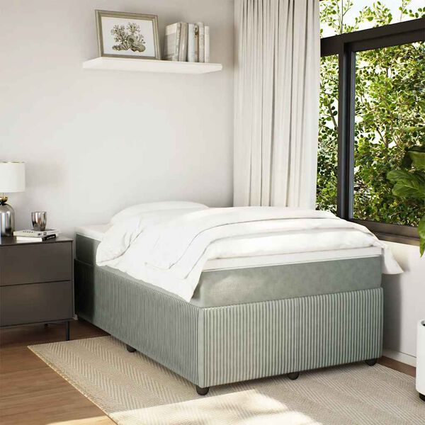 vidaXL &Kappa;&rho;&epsilon;&beta;ά&tau;&iota; Boxspring &mu;&epsilon; &Sigma;&tau;&rho;ώ&mu;&alpha; &Alpha;&nu;&omicron;&iota;&chi;&tau;ό &Gamma;&kappa;&rho;&iota; 120x200 &epsilon;&kappa;. &Beta;&epsilon;&lambda;&omicron;ύ&delta;&iota;&nu;&omicron;