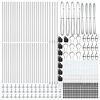vidaXL Στύλος Περιφράξεων Άλλο 52 pcs Ασημί 3.2 x 3.2 x 70 εκ Ατσάλι