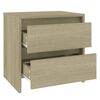 vidaXL Κομοδίνο Sonoma Δρυς 45x34,5x44,5 εκ. από Επεξεργασμένο Ξύλο