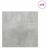 vidaXL Πίνακες Διακόσμησης 12 pcs Γκρι σκυροδέματος 30 x 30 x 0.3 εκ