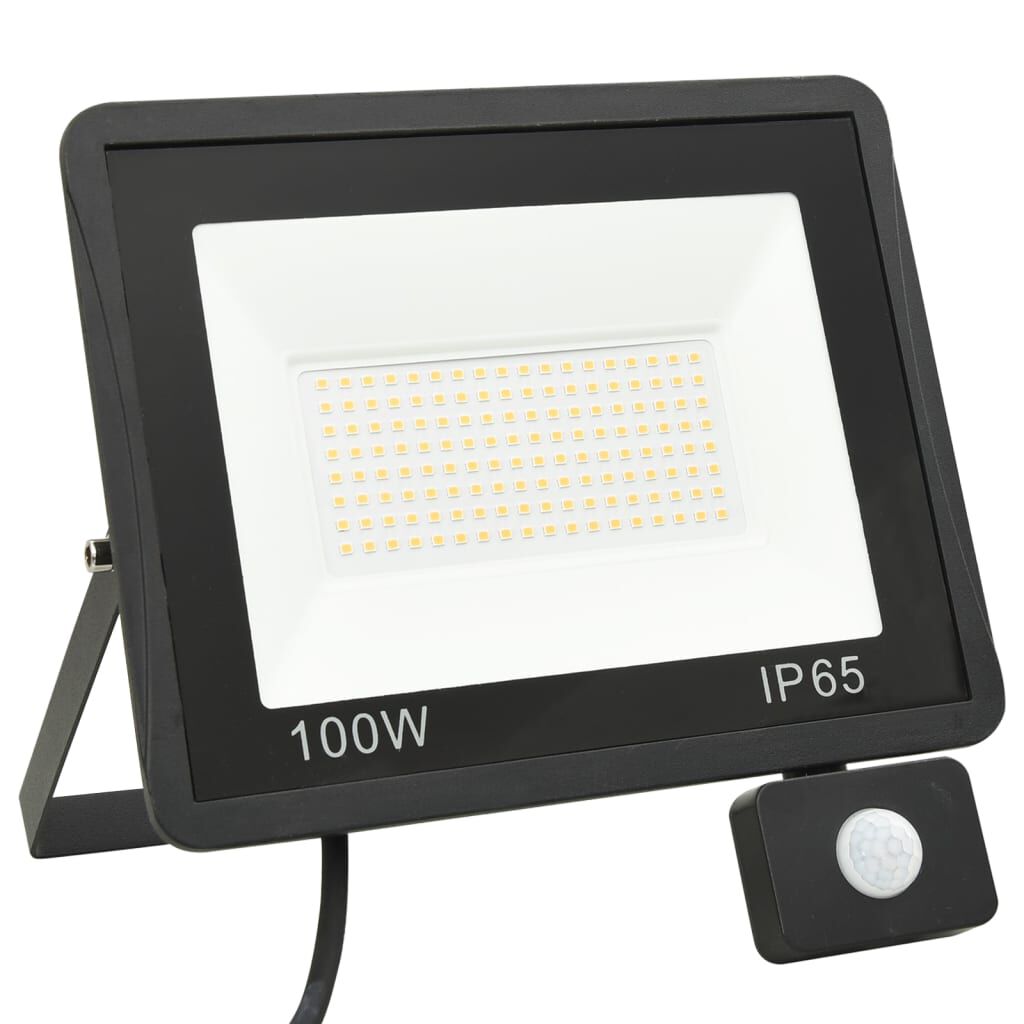 vidaXL Προβολέας LED με Αισθητήρα Ψυχρό Λευκό 100 W