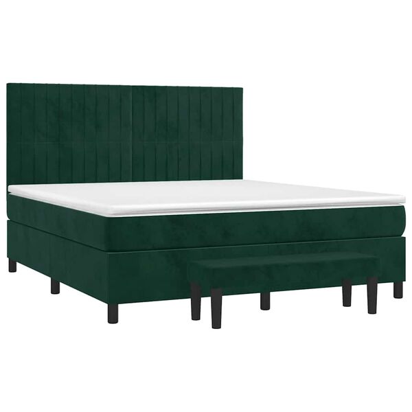 vidaXL &Kappa;&rho;&epsilon;&beta;ά&tau;&iota; Boxspring &mu;&epsilon; &Sigma;&tau;&rho;ώ&mu;&alpha; &Sigma;&kappa;&omicron;ύ&rho;&omicron; &Pi;&rho;ά&sigma;&iota;&nu;&omicron; 180x200&epsilon;&kappa;. &Beta;&epsilon;&lambda;&omicron;ύ&delta;&iota;&nu;&omicron;