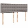 vidaXL &Kappa;&rho;&epsilon;&beta;ά&tau;&iota; Boxspring &mu;&epsilon; &Sigma;&tau;&rho;ώ&mu;&alpha; Taupe 140x190 &epsilon;&kappa;. &Upsilon;&phi;&alpha;&sigma;&mu;ά&tau;&iota;&nu;&omicron;