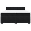 vidaXL &Kappa;&rho;&epsilon;&beta;ά&tau;&iota; Boxspring &mu;&epsilon; &Sigma;&tau;&rho;ώ&mu;&alpha; &Mu;&alpha;ύ&rho;&omicron; 200x200 &epsilon;&kappa;. &Beta;&epsilon;&lambda;&omicron;ύ&delta;&iota;&nu;&omicron;