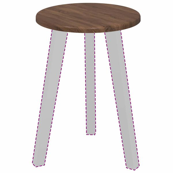 vidaXL Καπάκι τραπεζιού Καφέ δρυς 30 x 30 x 1,5 εκ. Επεξεργασμένο ξύλο