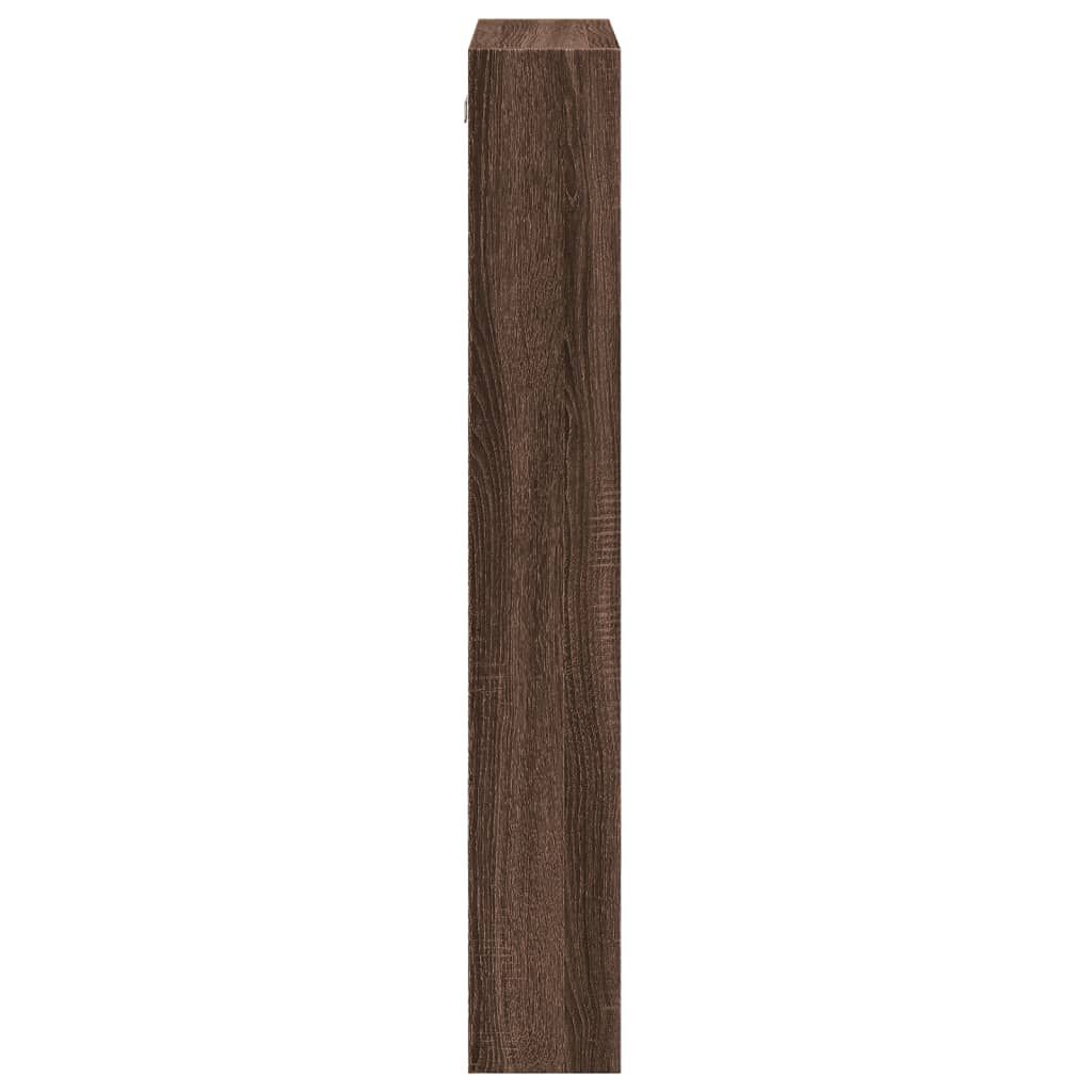 vidaXL Ντουλάπι Τοίχου Καφέ Δρυς 50x15x100 εκ. Επεξεργασμένο Ξύλο