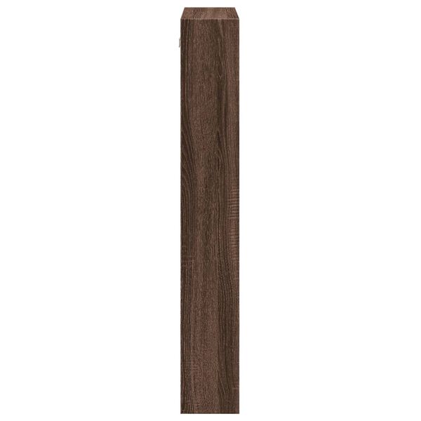 vidaXL Ντουλάπι Τοίχου Καφέ Δρυς 50x15x100 εκ. Επεξεργασμένο Ξύλο