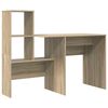 vidaXL Γραφείο Sonoma Δρυς 131.5 x 50 x 106.5 εκ. Επεξεργασμένο ξύλο