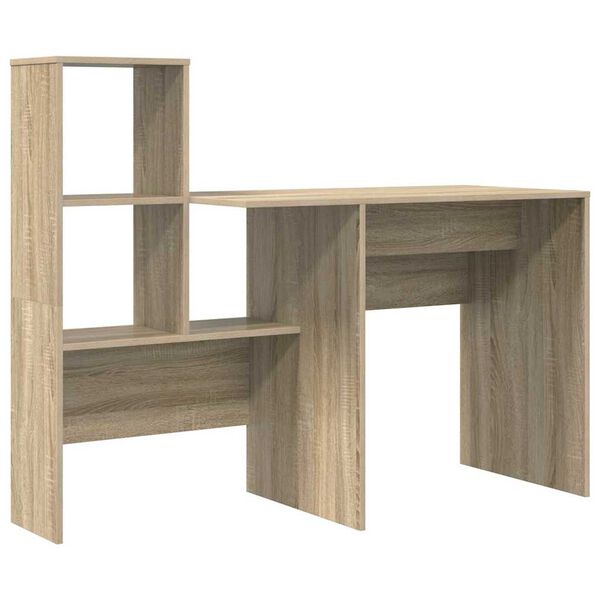 vidaXL Γραφείο Sonoma Δρυς 131.5 x 50 x 106.5 εκ. Επεξεργασμένο ξύλο