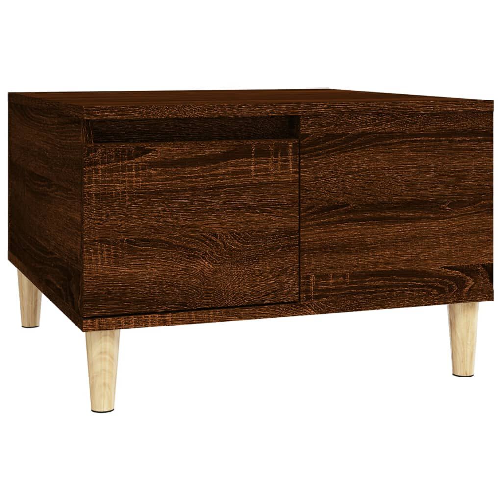 vidaXL Τραπεζάκι Σαλονιού Καφέ Δρυς 55x55x36,5 εκ. Επεξεργασμένο Ξύλο