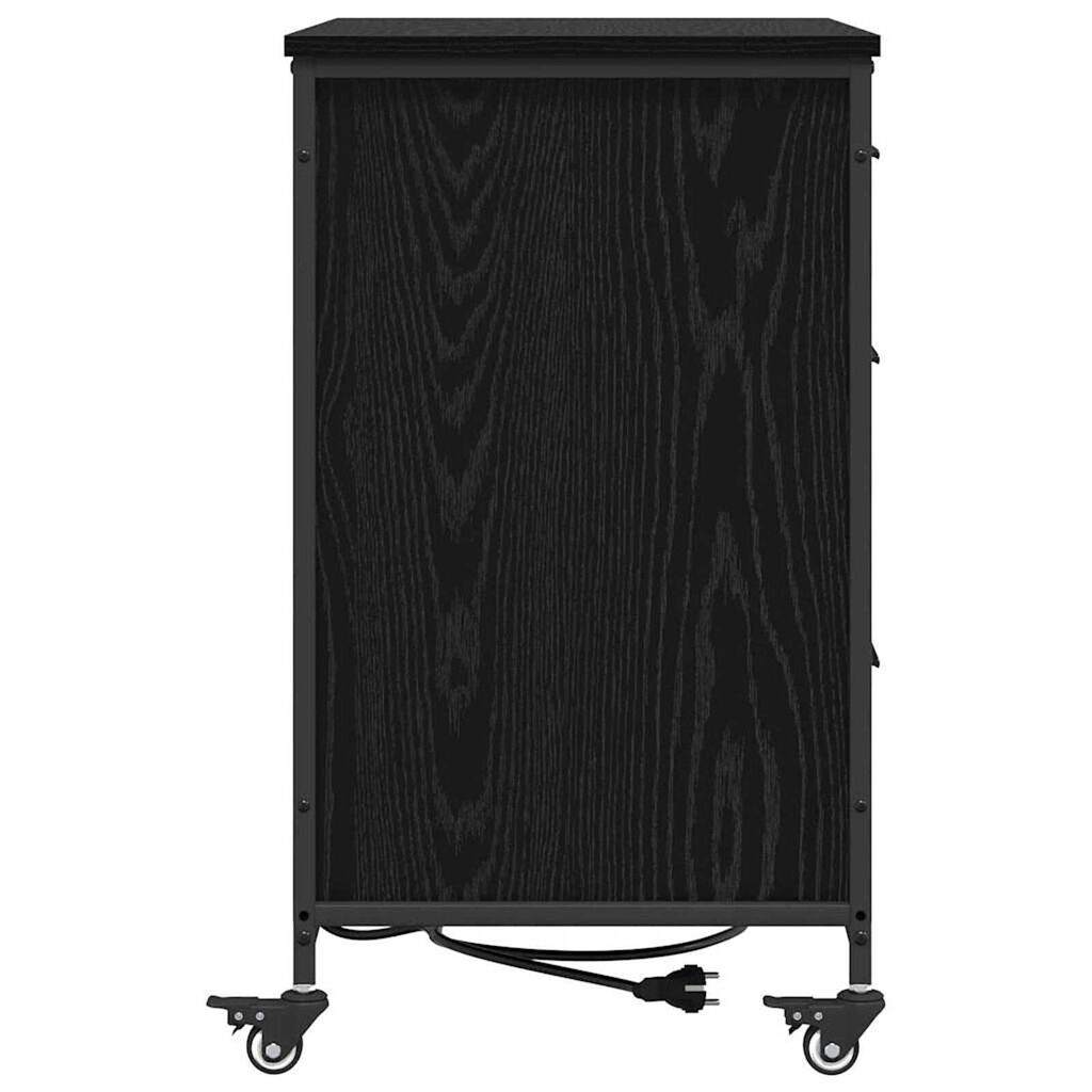 vidaXL Γραφείο Ντουλάπι Μαύρη δρυς 76 x 41 x 72 cm Επεξεργασμένο ξύλο