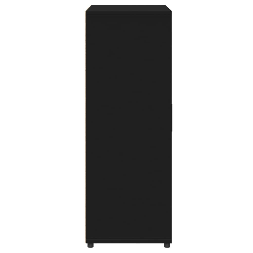 vidaXL Βοηθητικά Ντουλάπια 2 τεμ. Μαύρη 60 x 31 x 84 εκ. Επεξεργ. Ξύλο