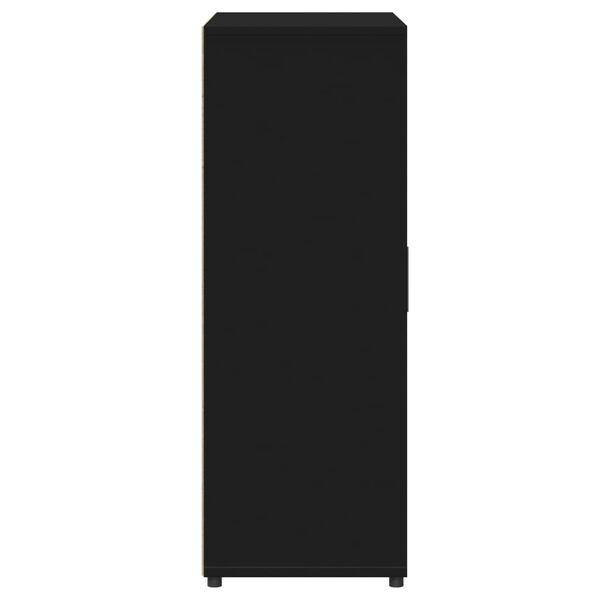 vidaXL Βοηθητικά Ντουλάπια 2 τεμ. Μαύρη 60 x 31 x 84 εκ. Επεξεργ. Ξύλο