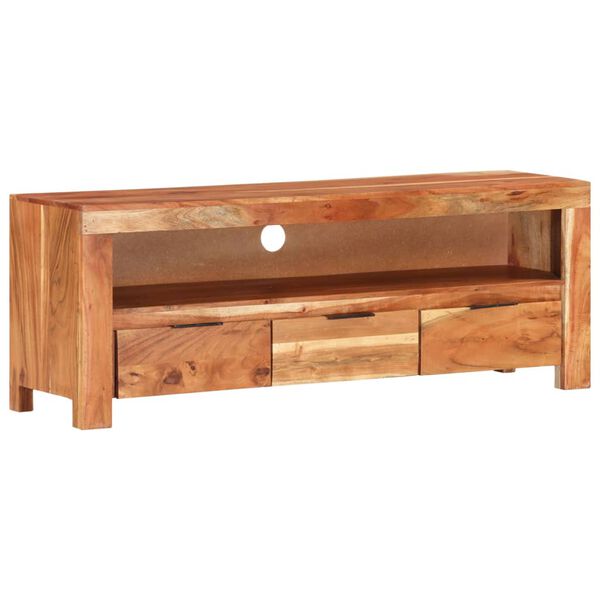 vidaXL Έπιπλο Τηλεόρασης 110 x 30 x 40 εκ. από Μασίφ Ξύλο Ακακίας