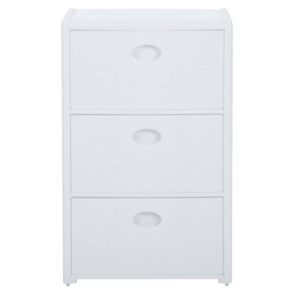 vidaXL Συρταριέρα με 3 Συρτάρια Λευκή 40 x 40 x 60 εκ.