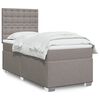 vidaXL &Kappa;&rho;&epsilon;&beta;ά&tau;&iota; Boxspring &mu;&epsilon; &Sigma;&tau;&rho;ώ&mu;&alpha; Taupe 100 x 200 &epsilon;&kappa;. &Upsilon;&phi;&alpha;&sigma;&mu;ά&tau;&iota;&nu;&omicron;