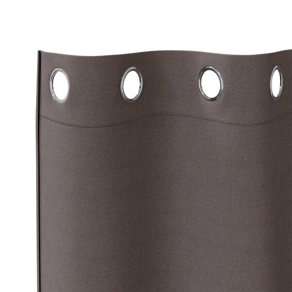 vidaXL Κουρτίνες 2 pcs Σκούρο καφέ Σκούρο καφέ 245 x 140 εκ.