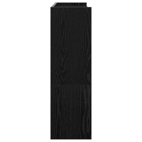 Ράφι παπουτσιών vidaXL Μαύρο 80x25x81 cm Κατασκευασμένο ξύλο