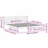vidaXL Σκελετός Κρεβατιού Λευκό 200 x 210 cm Μασίφ ξύλο πεύκου