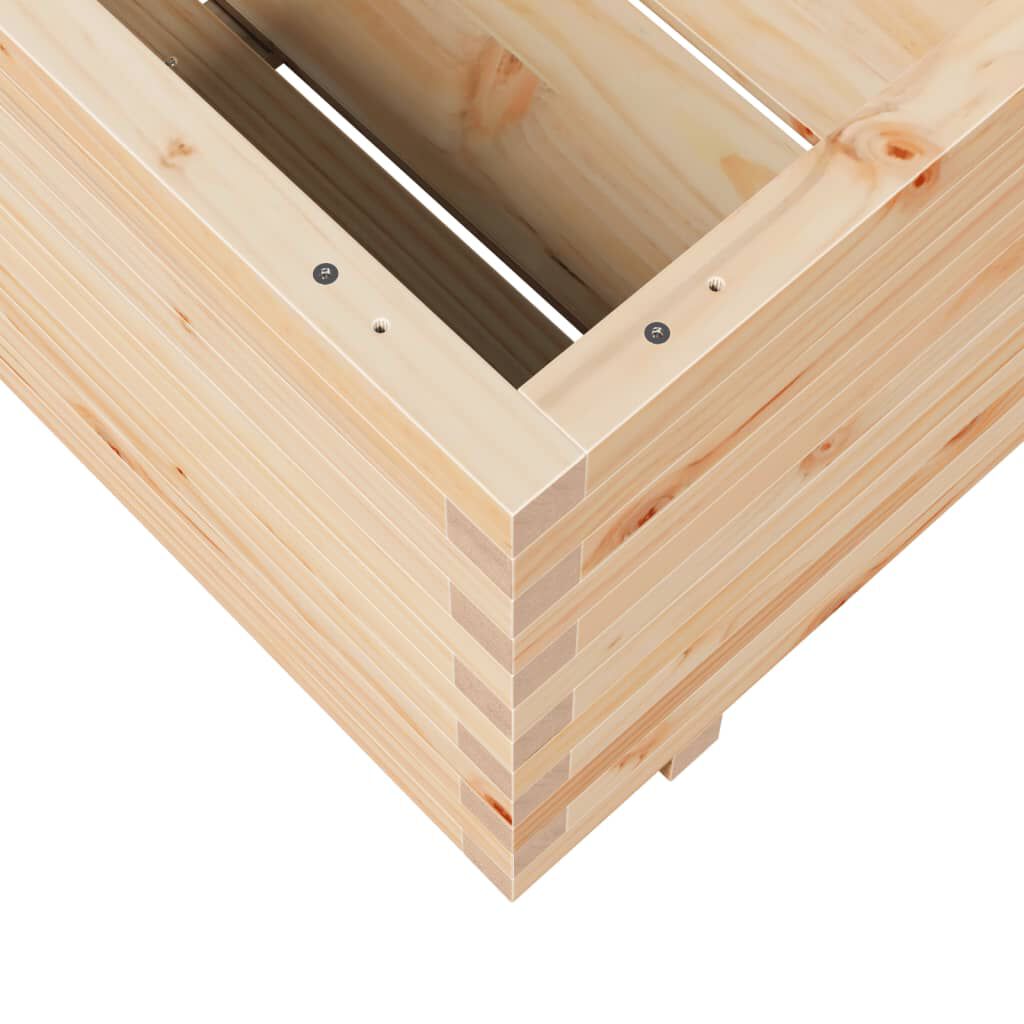 vidaXL Ζαρντινιέρα Κήπου 80x80x49,5 εκ από Μασίφ Ξύλο Πεύκου