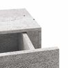 vidaXL Ράφια Τοίχου Συρτάρια 2 τεμ. Γκρι Σκυρ. 60x23,5x10 εκ από MDF