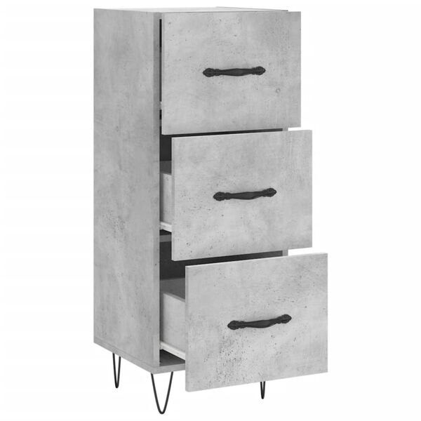 vidaXL Ντουλάπι Γκρι Σκυροδέματος 34,5x34x90 εκ. Επεξεργασμένο Ξύλο