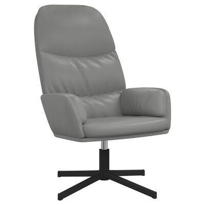 vidaXL Πολυθρόνα Relax Γκρι από Συνθετικό Δέρμα