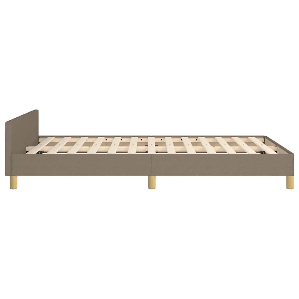 vidaXL Σκελετός Κρεβατιού Χωρίς Στρώμα Taupe 120x200 εκ. Υφασμάτινο